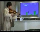 اجرای موسیقی بازی قارچ خور با ویولن