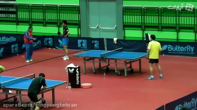 آموزش پینگ پنگ در کمپ تیم ملی تنیس روی میز چین