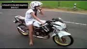 موتورسواری حرفه ای دختر...