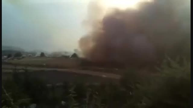 موشک باران سامانه TOS-1 در لاذقیه سوریه