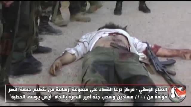 درعا-هلاکت سرکرده گروه تکفیری النصره در کمین ارتش سوریه