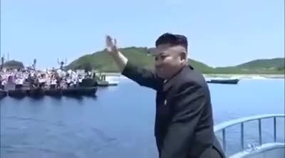 استقبال مردم از رهبر کره شمالی