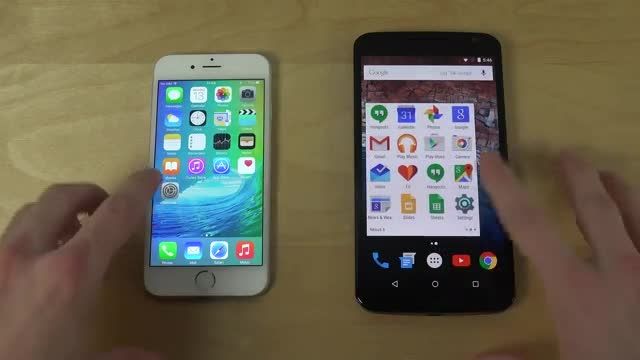 مقایسه سرعت iOS 9 و Android M