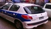 رامسید رفتن ماشین پلیس در خیابان کاوه اهواز