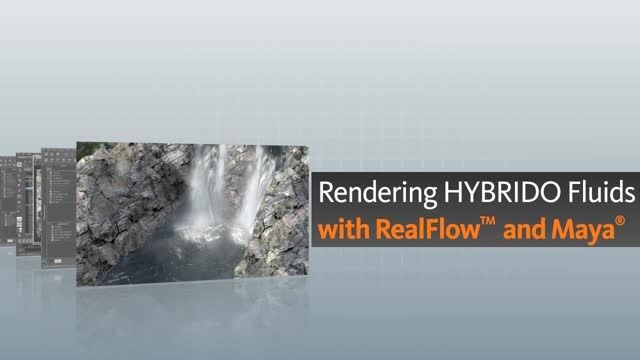 Rendering Hybrido Fluids with RealFlow and Maya