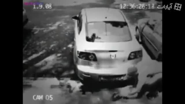 فیلم تعقیب گریز خودرو سرقتی توسط پلیس