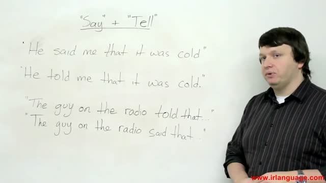 SAY and TELL - Reported Speech