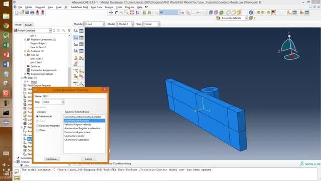 Abaqus Contact Model Tutorial - Three Point Bend
