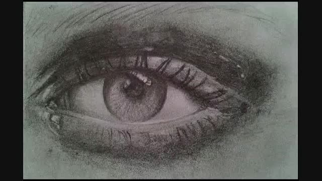 نقاشی من از چشم ... :)