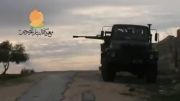 آتیش سنگین تروریستها باکامیون حامل توپ23mmبه موضع ارتش سوریه