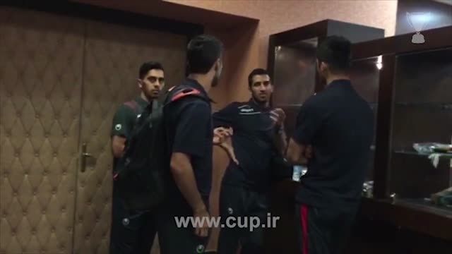 شوخی با اعضای تیم ملی قبل از اعزام به اردوی امارات