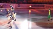 رقص فوتبالی در یخ جالب