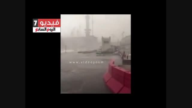 ویدیوی دیده نشده از لحظۀ سقوط جرثقیل مکه از نمای دور