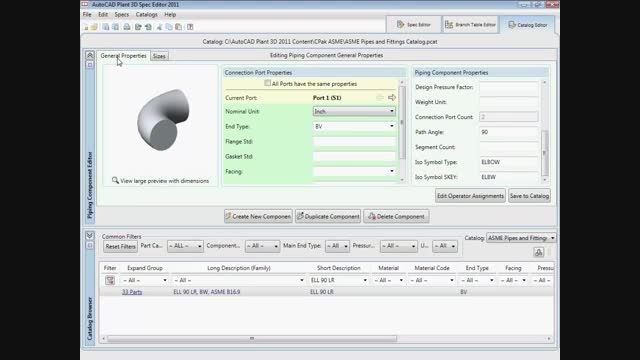 19- (Specs and Catalogs Editor in  Plant 3D (Part 2