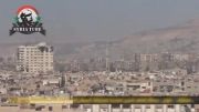 جبار - لحظه سقوط بمب روی انبار مهمات همراه با تصویر آهسته