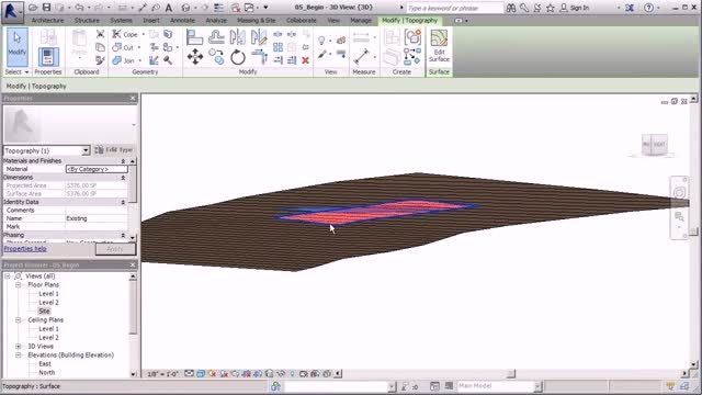 Site Design and Modeling in Revit