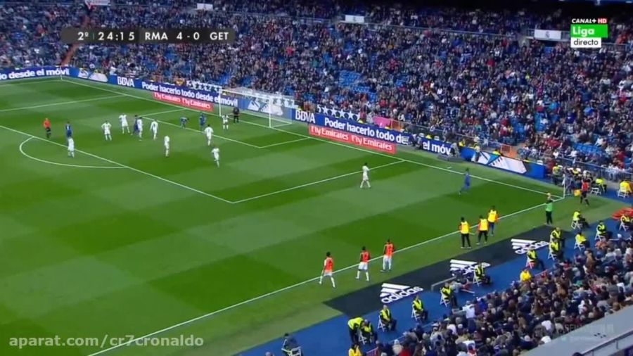 گل های بازی : رئال مادرید 4 - 1 ختافه (اسپانیایی) HD