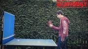 بازی کردن پینگ پنگ  سرعتی اونم به تنهایی