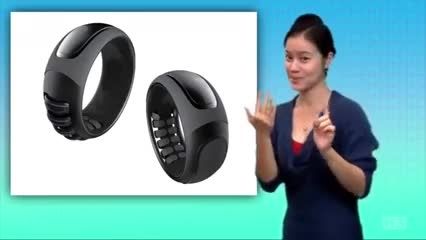 Deaf Rings And Bracelet Of High Technology That Transla