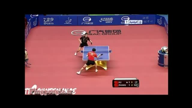 تکنیک زیبای تنیس روی میز توسط ژانگ جیک نفر سوم جهان