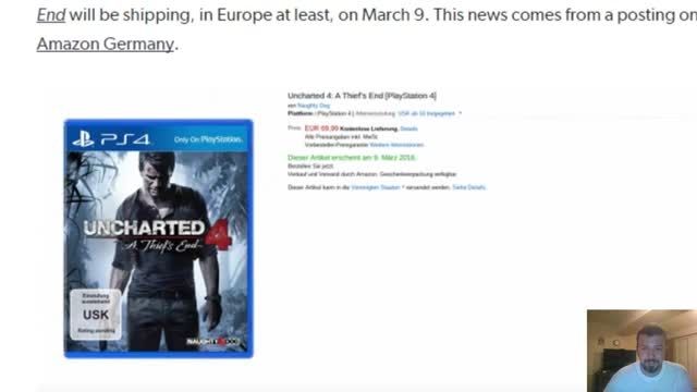 تاریخ انتشار Uncharted 4 توسط آمازون مشخص شد