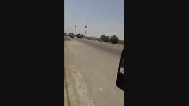 ورود کاروان نیروهای گردان طلائی ارتش عراق به فلوجه