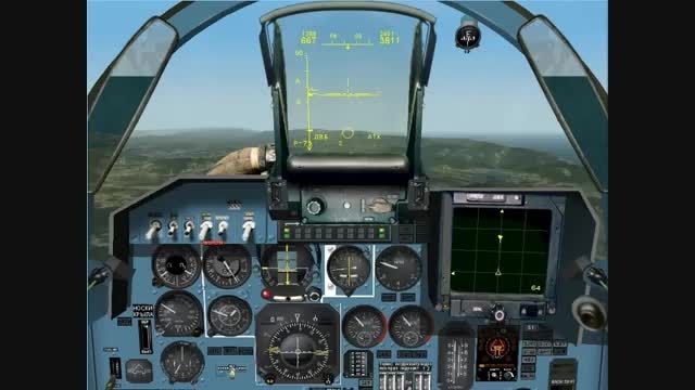 Su-27 vs 2 F-16. Su-27 Flanker 2.5 - YouTube