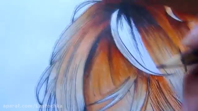 Diabolik Lovers - Painting Shu&#039;s hair (Colored Pencils)