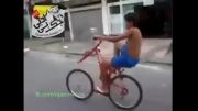 تک چرخ ناموفق یک عرب الاغ !