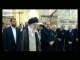 حضور آیت الله خامنه ای در حرم امام رضا(ع)