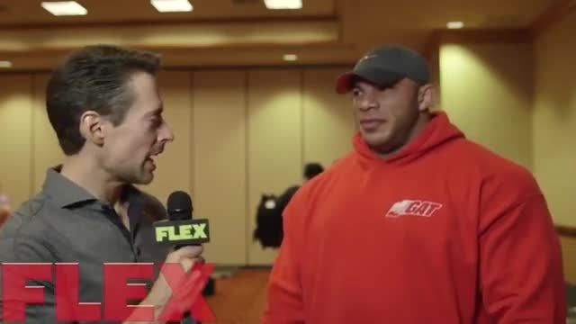 Big Ramy at the 2015 Mr Olympia Athlete Meeting