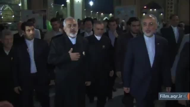 محمدجواد ظریف در شهر مشهدالرضا