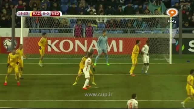 خلاصه بازی؛ قزاقستان ( 1 ) - هلند ( 2 )