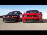 Chevrolet Camaro ZL1 vs Ford Mustang Boss 302 Laguna Seca! - Head 2 Head Episode 3