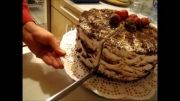 Roozmenu.com - آموزش برش کیک خامه ای