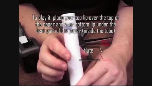 چگونه فلوت کاغذی درست کنیم و با آن بنوازیم