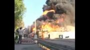 آتش‌سوزی مهیب انبار روغن در قزوین!....