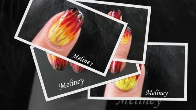 THE HUNGER GAMES CATCHING FIRE NAIL ART ..