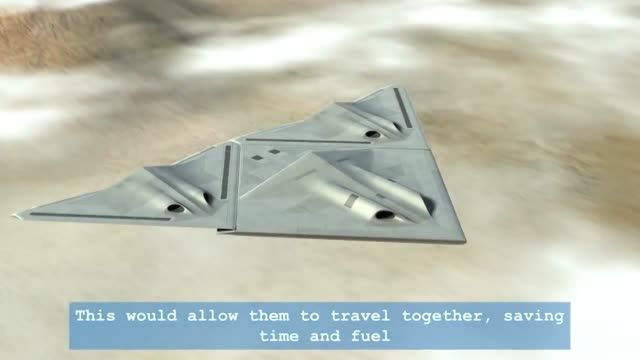 طراحی های مفهومی آینده پرواز باهم چند جنگنده بمب افکن