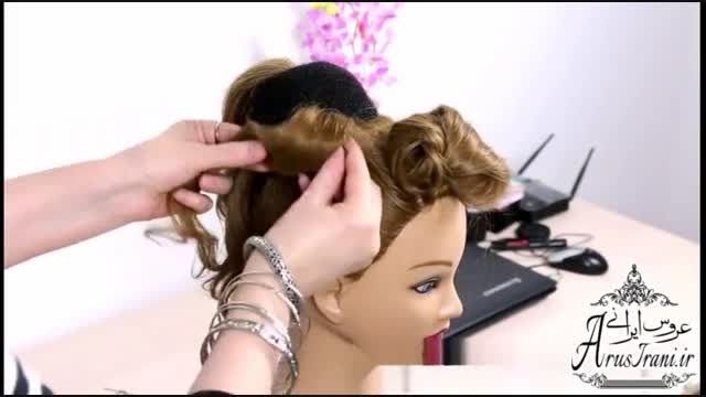 آموزش کامل مدل مو 29 - مدل موی عروس برای موهای متوسط