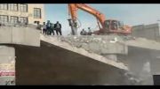 تخریب پل غیر مهندسی ساز مشکین شهر