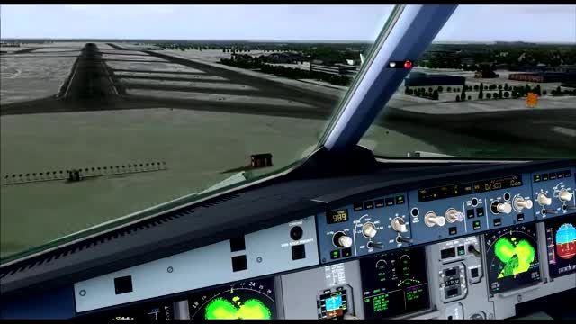 فرود دیدنی ایرباس 320 در فرودگاه کپنهاگ