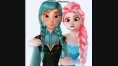 آنا و السا با موهای رنگی!