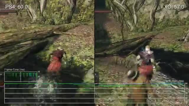 [60fps] Dark Souls 2 PS4 vs Xbox One Gameplay Frame-Rat