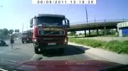 تصادف مرگبار کامیون با سواری