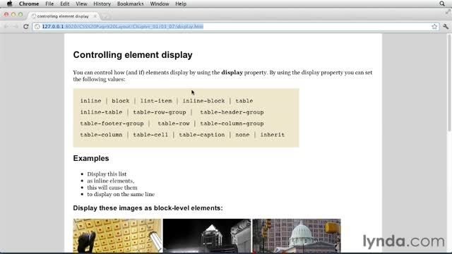 فیلم آموزش Controlling Element Disp - CSS: Page Layouts