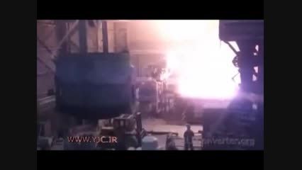 انفجار در کارخانه ذوب اهن