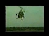 شلیک موشک تاو توسط کبرای ایرانی  the cobra chopper firing a tow anti tank missile during iran iraq war 1980-1988