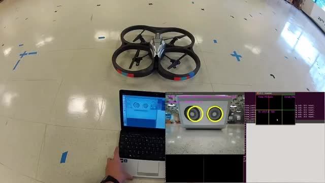 AR Drone Target Tracking with OpenCV - Optical Flow