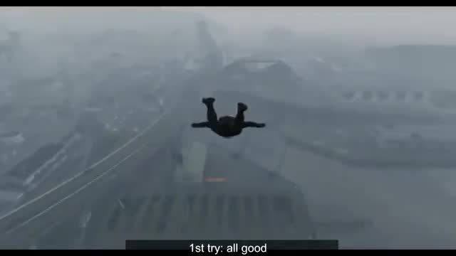 stunt jamp های هوایی ناموفق در بازی V.....